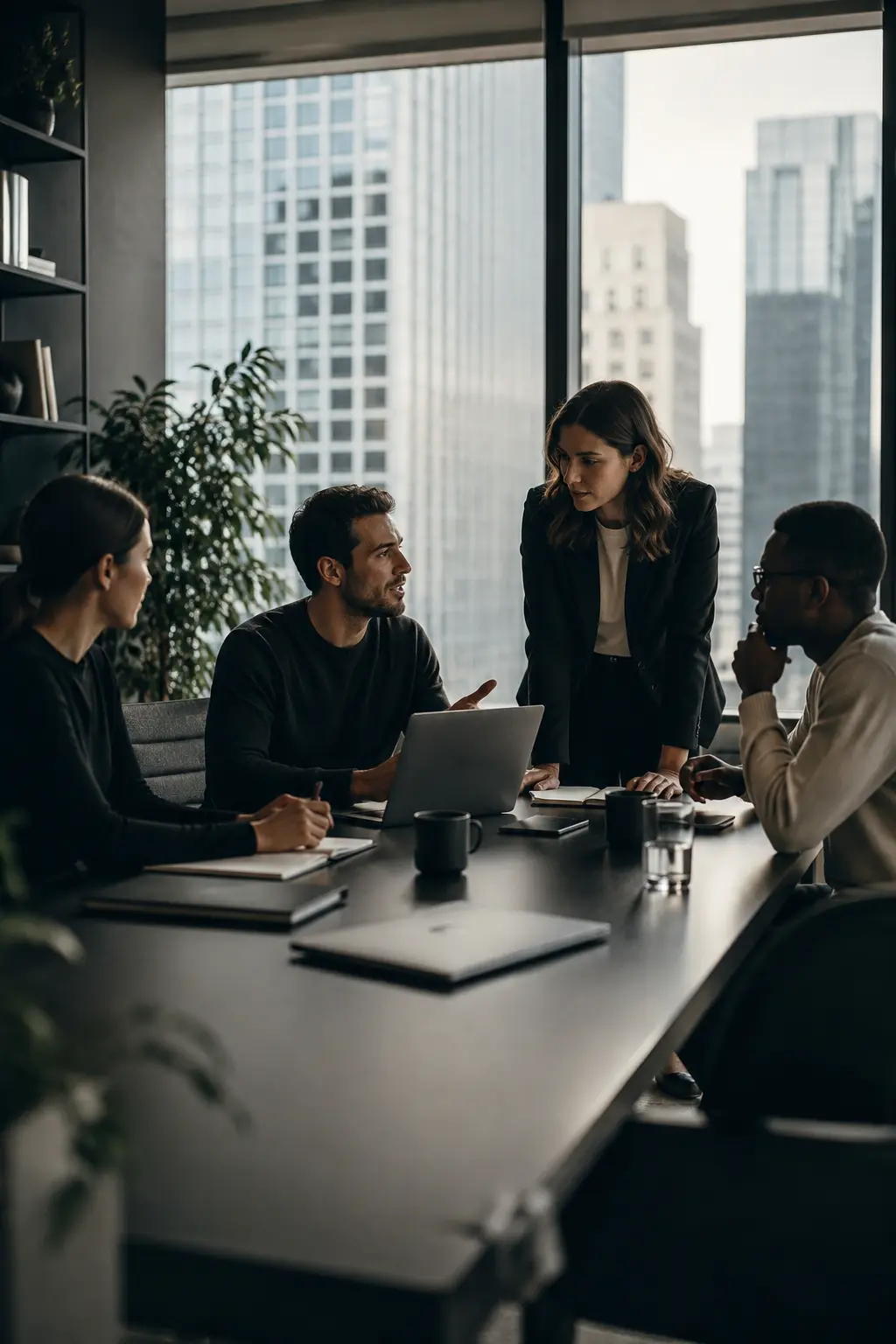 Nova team members collaborating in a city office